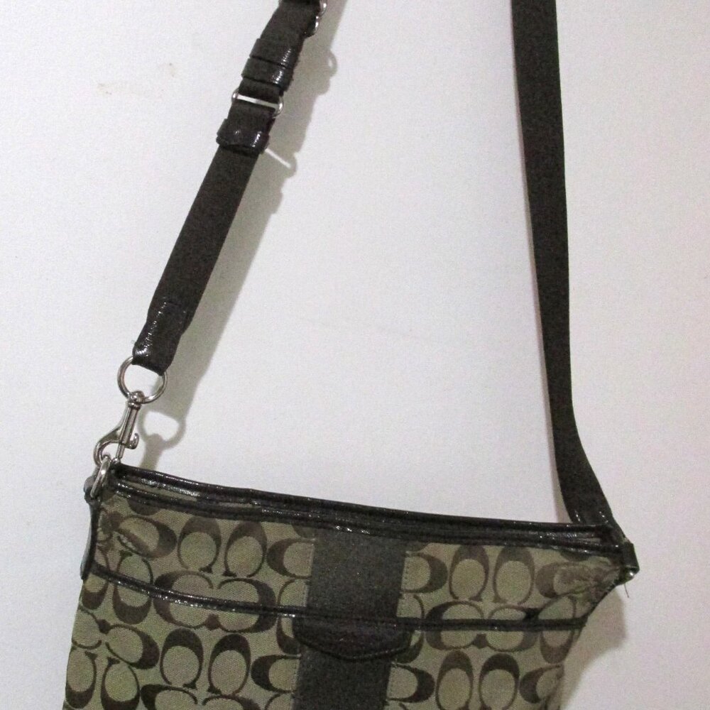 Coach F29210 Signature File Crossbody Brown Purse or Bag - Picture 5 of 15